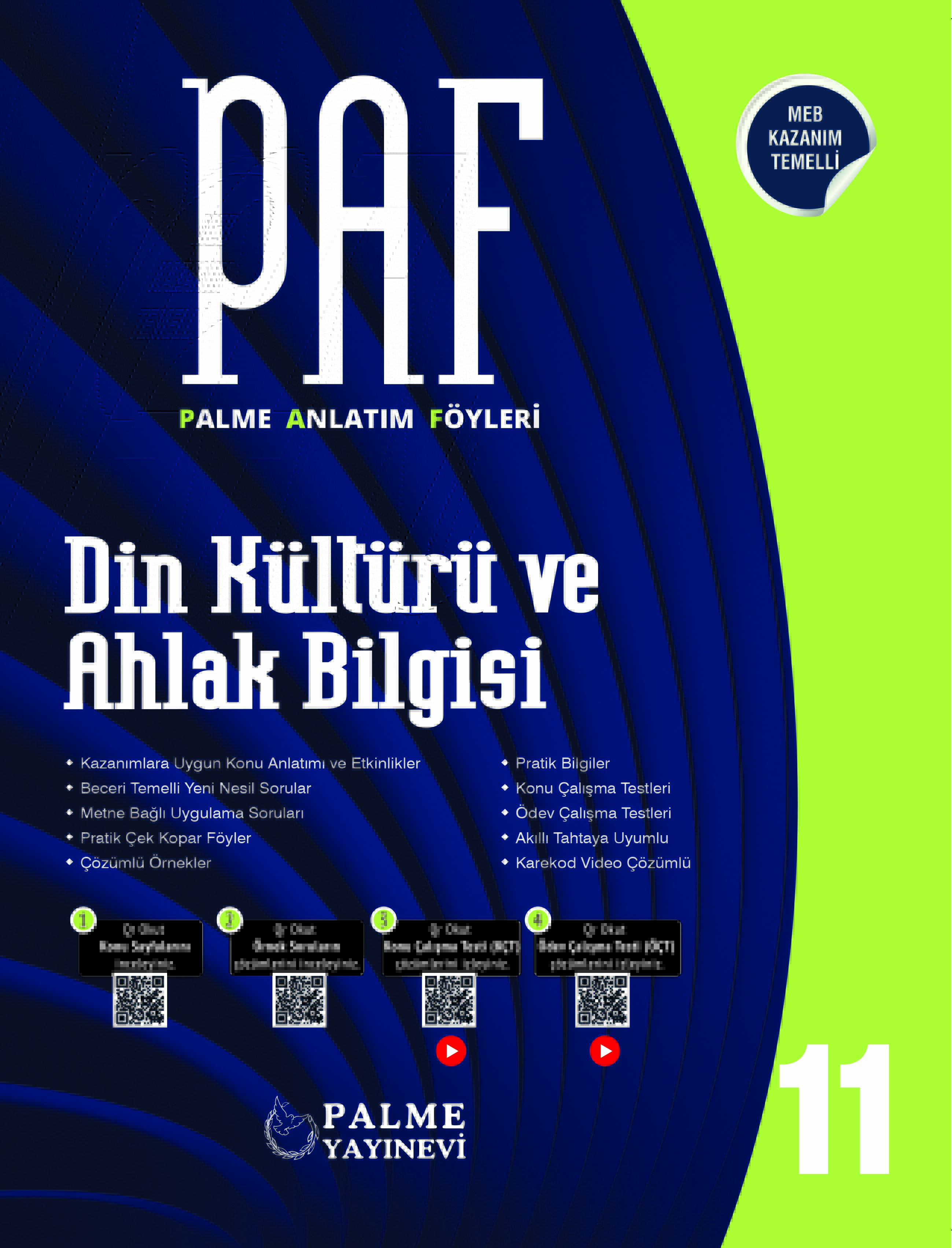 11. Sınıf Din Kültürü ve Ahlak Bilgisi Paf kapak görseli